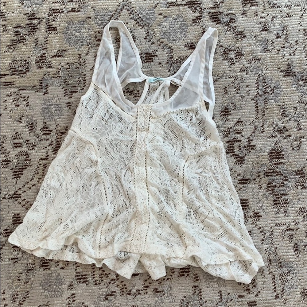 Urban Outfitters: Ivory eyelet top